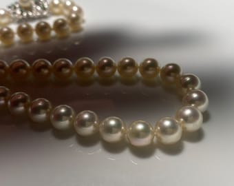 Authentic Japanese Akoya Pearl Necklace