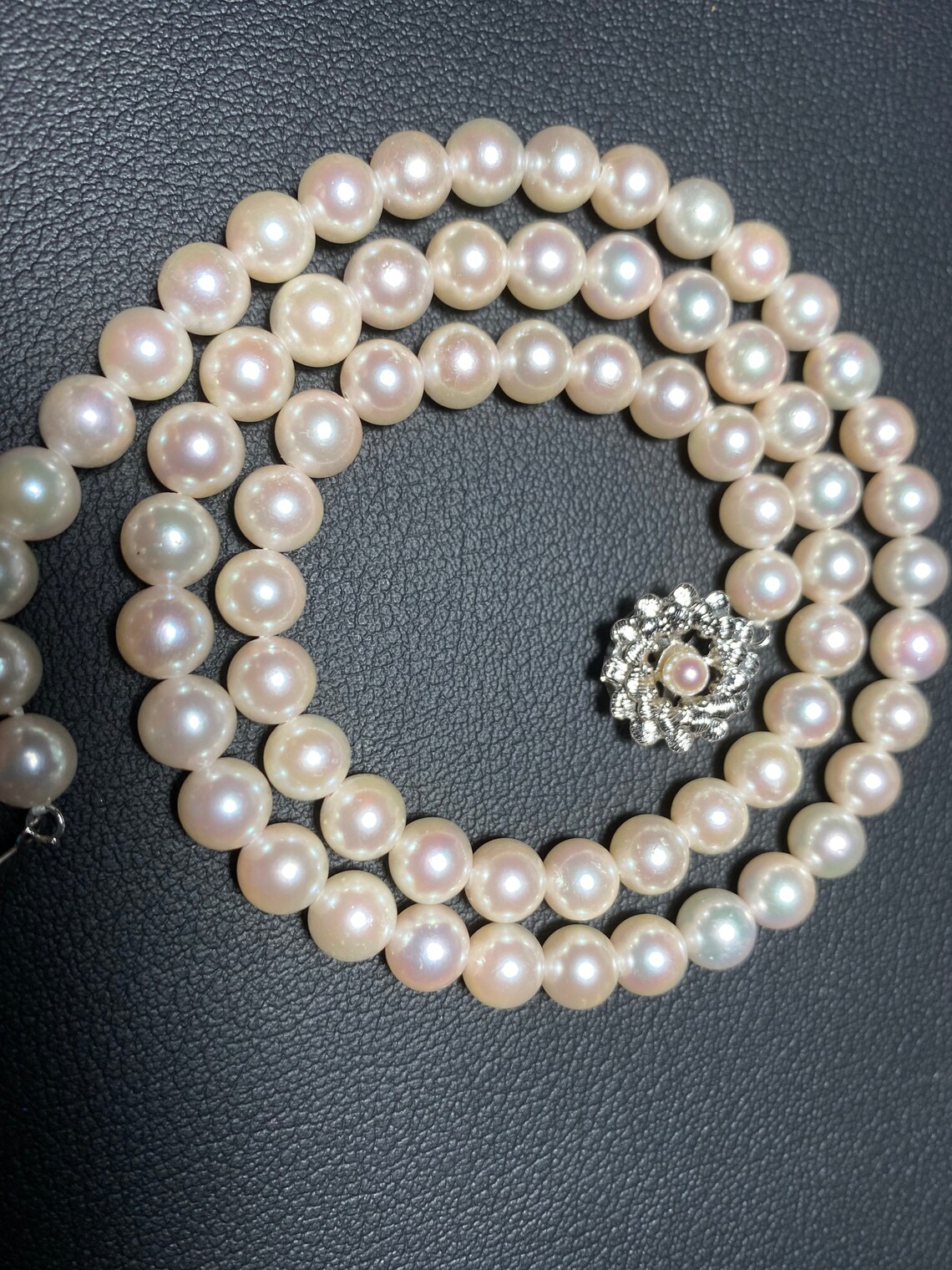 Authentic Japanese Akoya Pearl Necklace 20 Etsy