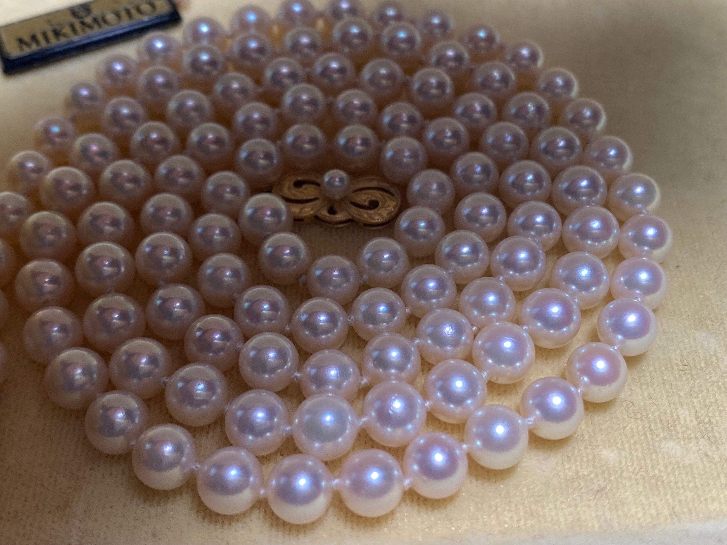 小物 Mikimoto Akoya Pearl Compact Mirror Mikimoto Mirror - Etsy