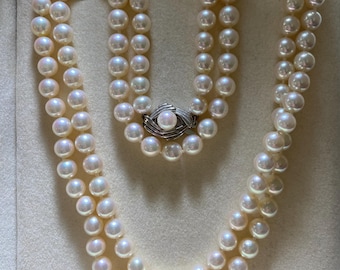 Spectacular Mikimoto Akoya Pearl Necklace A+