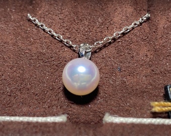 Mikimoto Akoya Pearl Pendant Strong Pink
