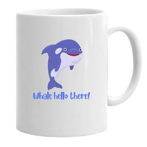 Bonjour les baleines ! [Tasse personnalisée]