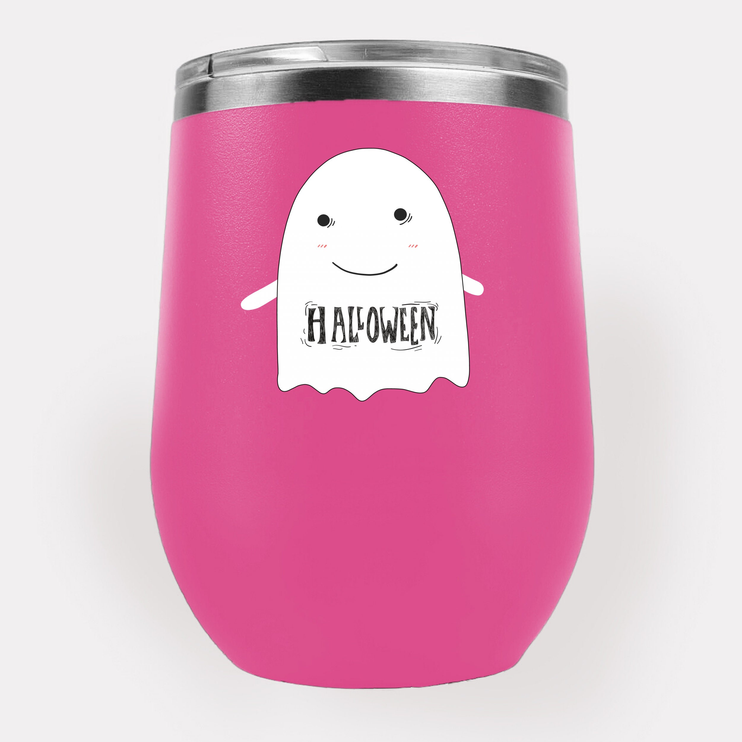 Halloween Ghost Wine Tumbler Etsy UK
