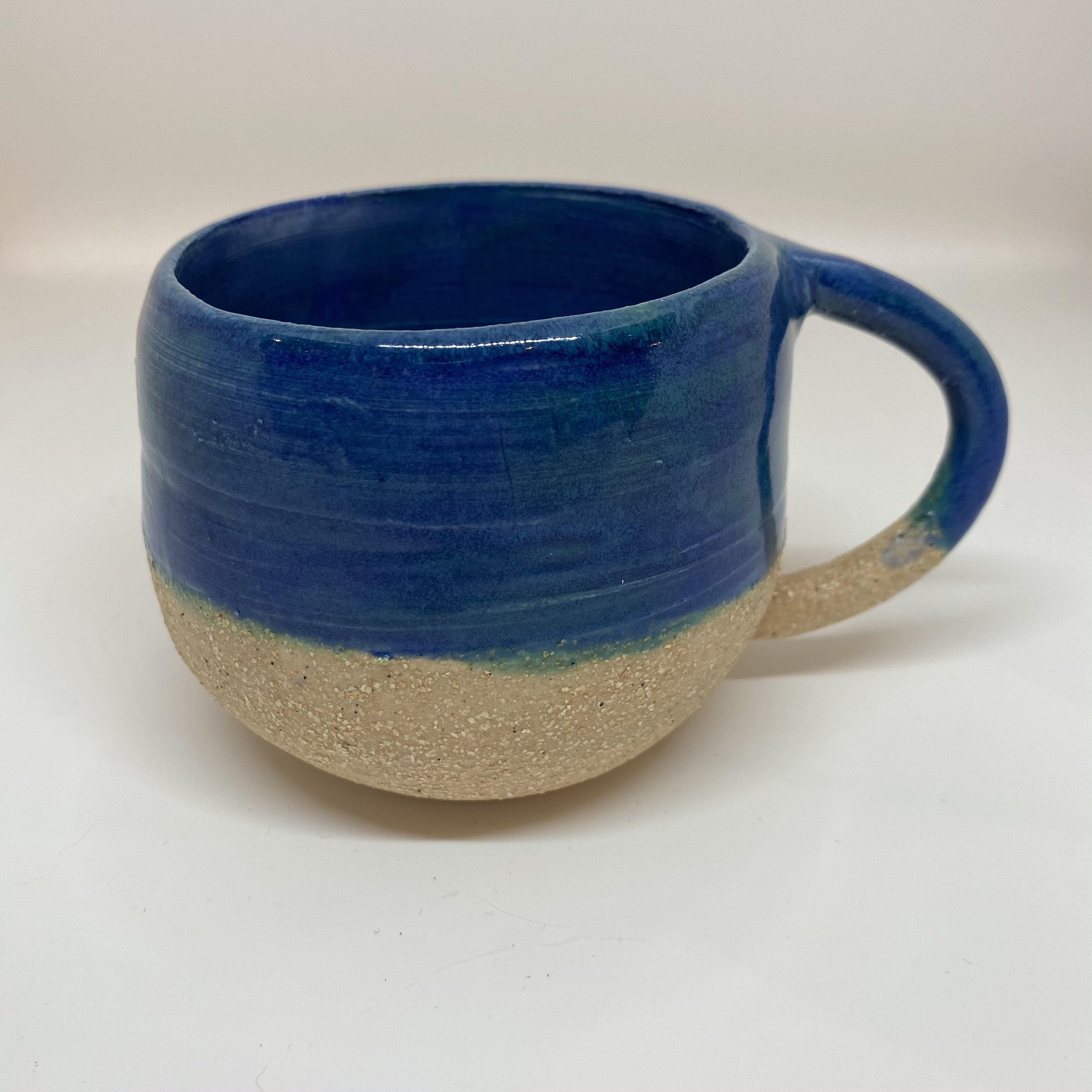 Blue glazed handmade ceramic mug Etsy