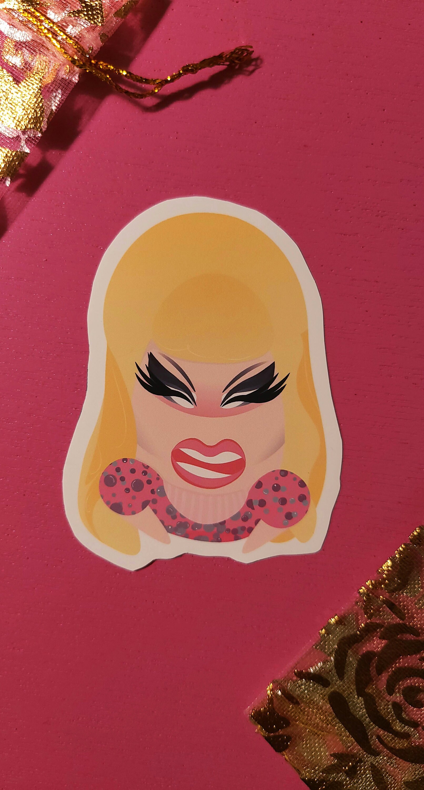 Drag Queen Stickers Bob the drag queen Bianca Del Rio | Etsy