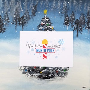 Travailler que le pôle Nord | Drôles de cartes postales de Noël | Rupaul Drag Race | 4x6 Jeu de cartes postales de 3
