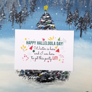 Happy Hallelloola Day | Lustige Weihnachtspostkarten | Rupaul Drag Race | 4x6 Postkarten 3er Set
