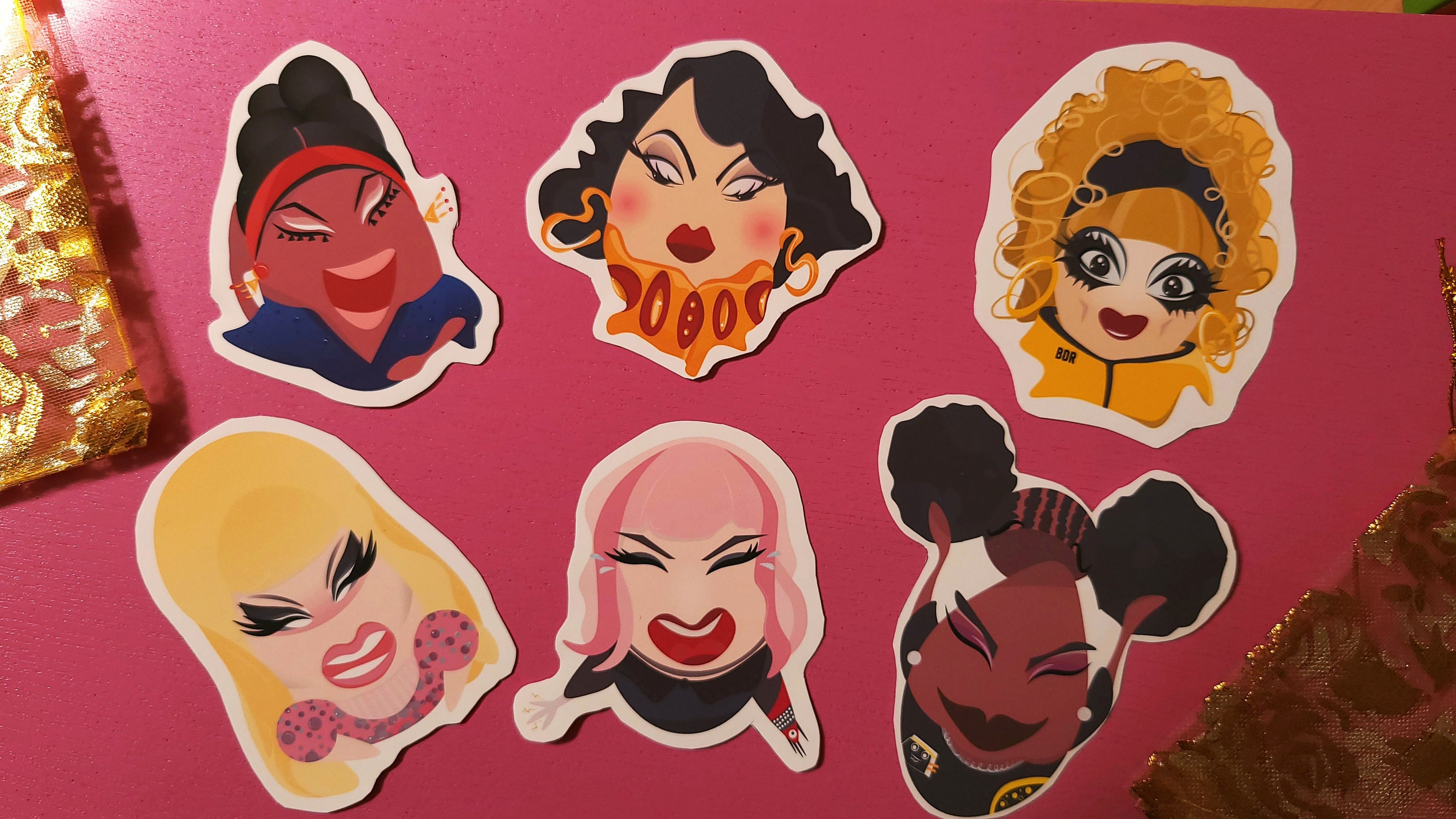 Drag Queen Stickers Bob the drag queen Bianca Del Rio Etsy