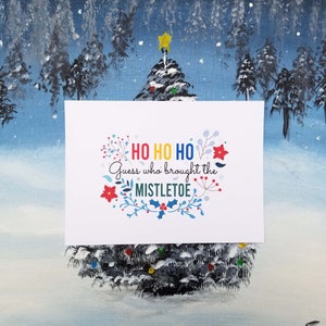 Cartes Postales Pour Les Fêtes De Gui HO HO HO | Cartes postales drôles de Noël | Course d'accélération Rupaul | Lot de 3 cartes postales 4 x 6