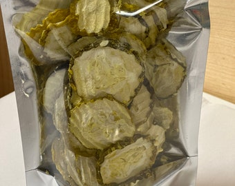 Freeze Dried Dill Pickle chips