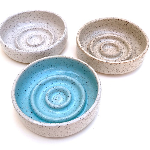 Handmade Ceramic Cat Bowl Slow Feeder Etsy