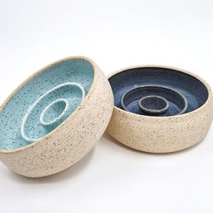 Bare Clay Slow Feeder Handmade Ceramic Dog Bowl | Puzzle Toy | Pet Feeder | Pottery | Healthy Eating | Dog Dish zdjęcie 12