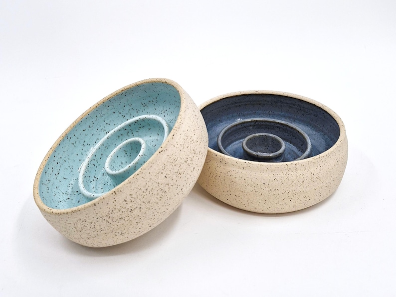 Bare Clay Slow Feeder Handmade Ceramic Dog Bowl | Puzzle Toy | Pet Feeder | Pottery | Healthy Eating | Dog Dish zdjęcie 12