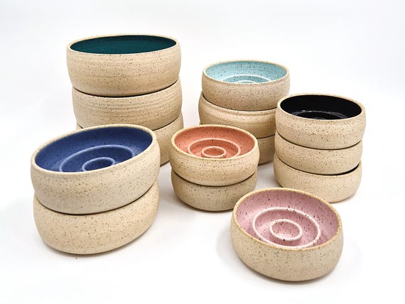Bare Clay Slow Feeder Handmade Ceramic Dog Bowl | Puzzle Toy | Pet Feeder | Pottery | Healthy Eating | Dog Dish