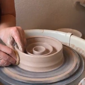Slow Feeder Handmade Ceramic Dog Bowl image 7