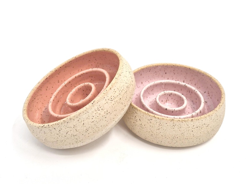 Bare Clay Slow Feeder Handmade Ceramic Dog Bowl | Puzzle Toy | Pet Feeder | Pottery | Healthy Eating | Dog Dish zdjęcie 10