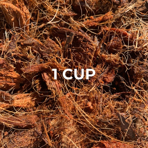 1 CUP Bag Coco Husk Fiber Mulch for Top Dressing Plants Etsy