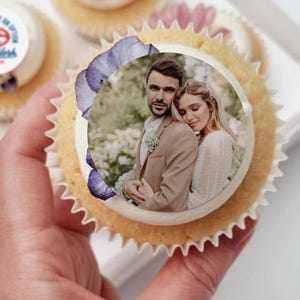 Custom Image Cupcake Toppers/Edible Logo Cupcake Toppers/Artwork Dessert Toppers/Business Logo Cupcake Topper/Edible Photo Party Decorations