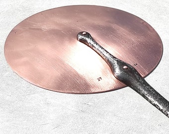 Vintage French Copper Splash Lid Pan Cover| | Marked 27 BM| Vintage Copper Cookware| 10.2inch| 2.2lbs| Gift Idea!