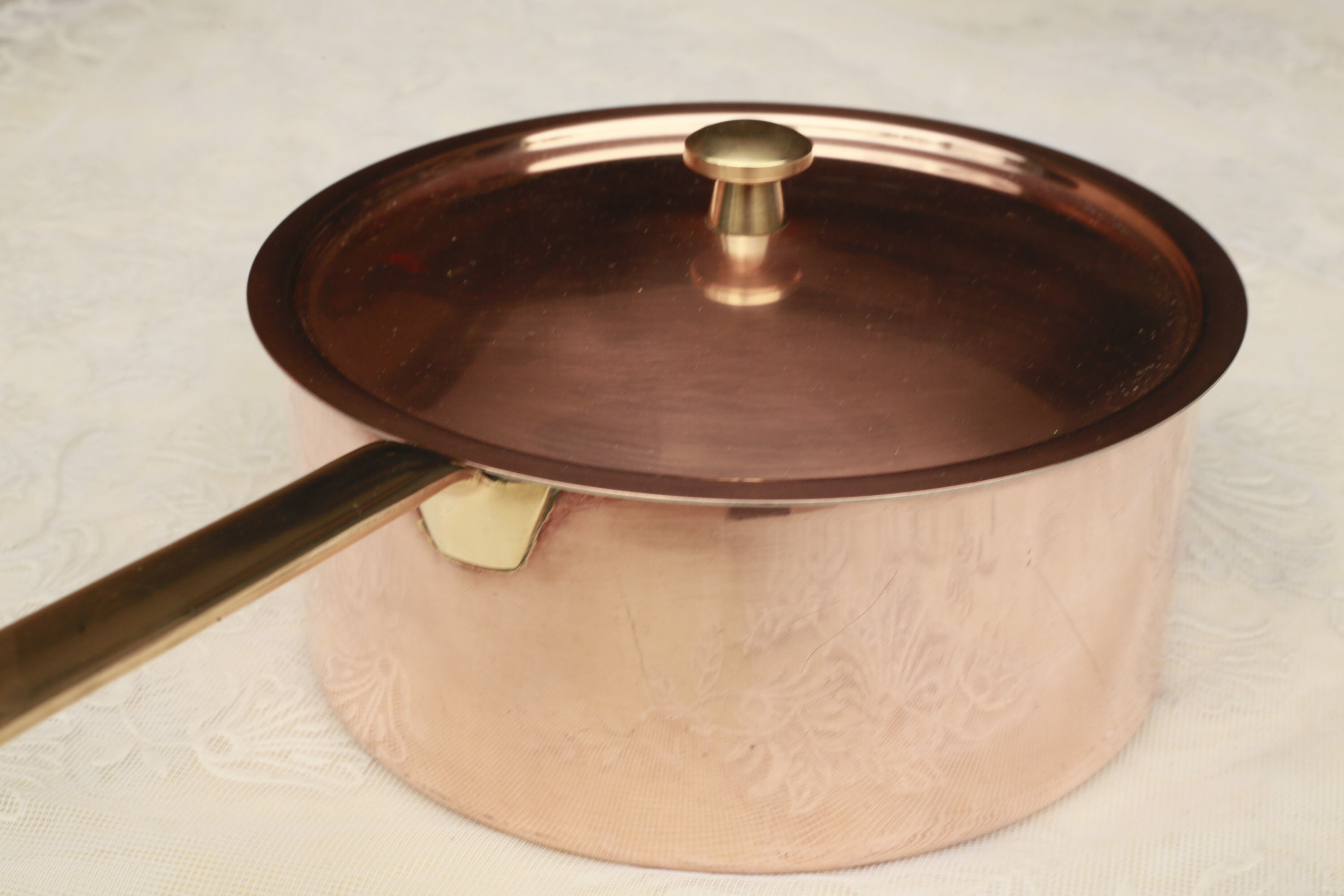 Vintage Casserole en cuivre Estampé Fabriqué en Suisse Etsy