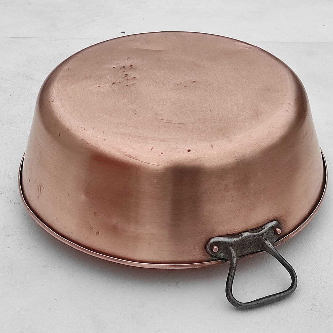 Vintage French Copper Jam Pan Mixing Bowl Confiture Iron Etsy