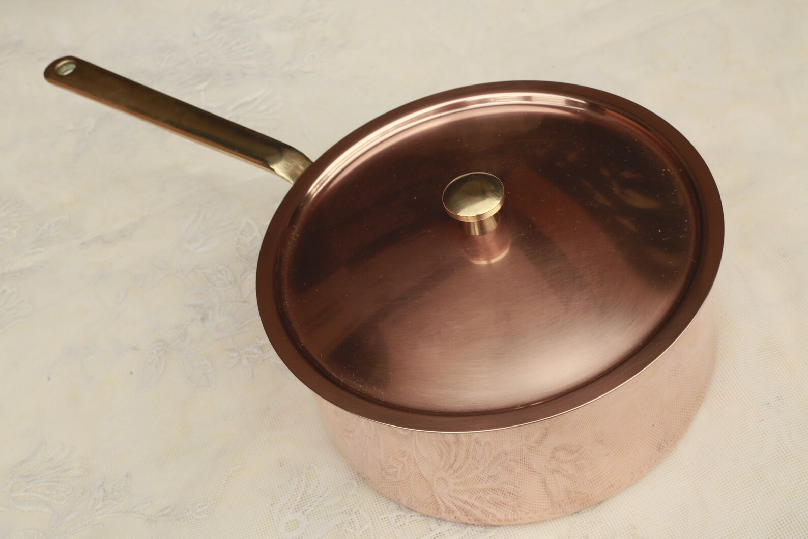 Vintage Casserole en cuivre Estampé Fabriqué en Suisse Etsy