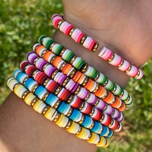 Heishi bracelets
