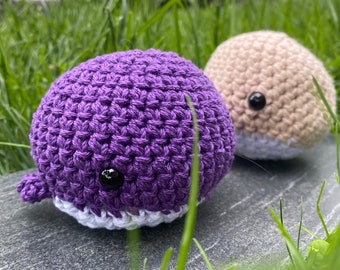 Handmade Crochet Whale Plush - Stuffed Animal