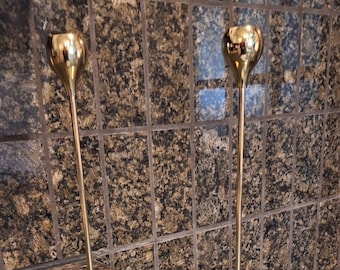 Gold Taper Candle Holder, Gold Candle Sticks