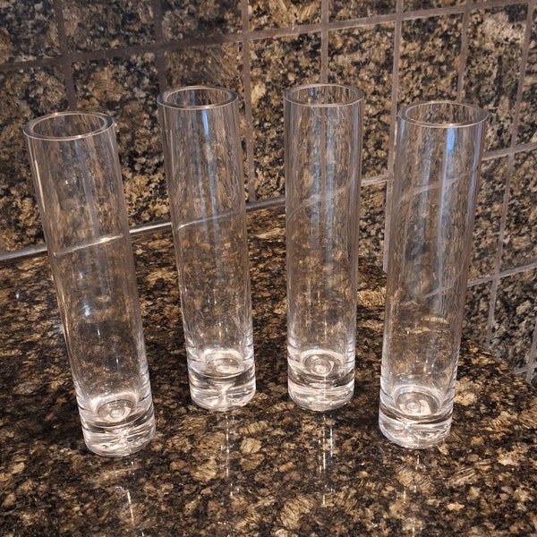 Clear Glass Cylinder Vase, Wedding/Party Table Cylinder Vases, Petite Table Centrepiece