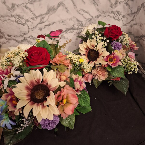 Artificial Flowers for Grave Etsy UK