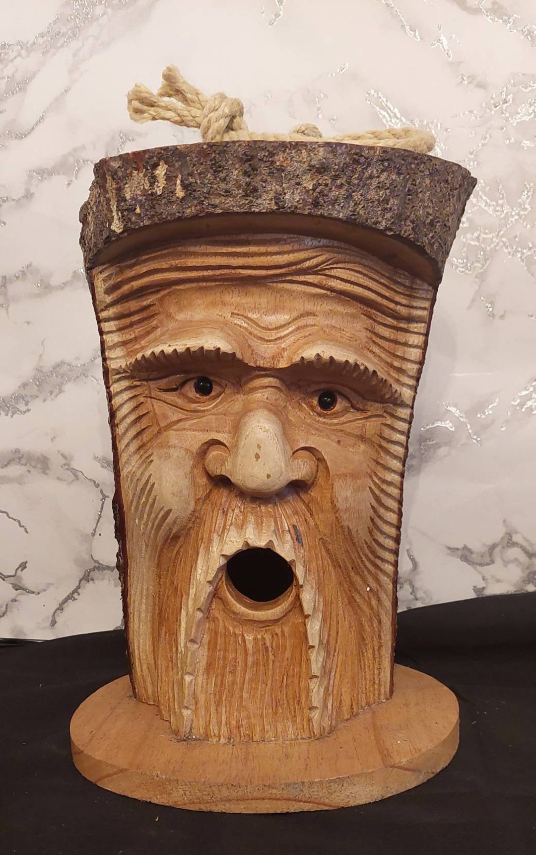 Buy Solid Wooden Man Design Garden Tree Stump Online in India - Etsy