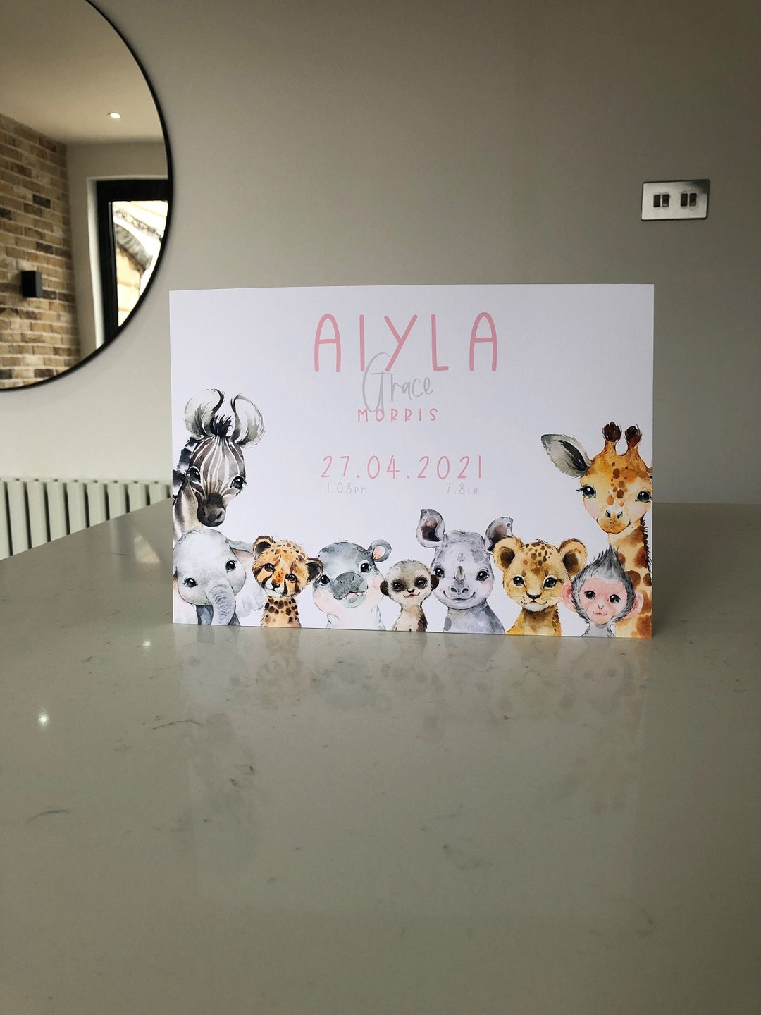 Personalised Baby Birth Details Print | Keepsake | New Baby Gift ...