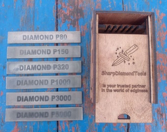 Juego de piedras de afilar de diamante originales para afiladores de cuchillos estilo Apex