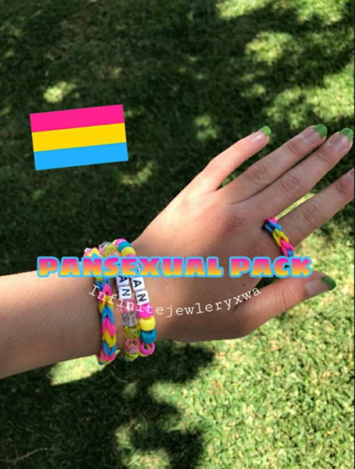 Pansexual bracelet pride lgbtq bracelet pansexual Etsy