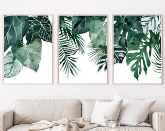 Wall Print Sunday My I don\u2019t have to run day Palm Leaves Print Modern Print Bedroom Print Plant Print Wall Art Print Quote Print
