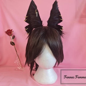 Black wolf ears