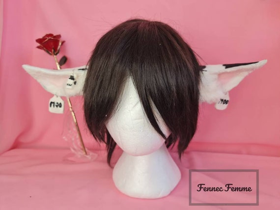 Black and White Cow Ears