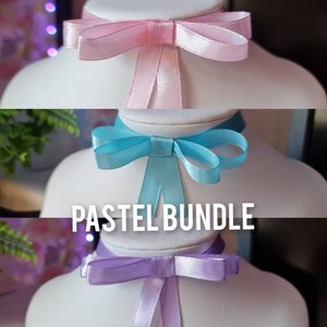 Cute Pastel Ribbon Chokers with Bows image 9