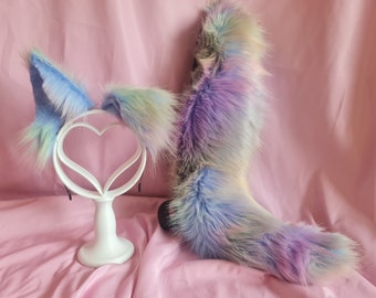 Blue Puppy Tail & Ears