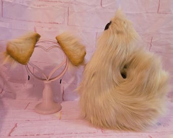 Golden Retriever Puppy Ears and Tail