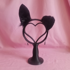 Fluffy Black Puppy Ears