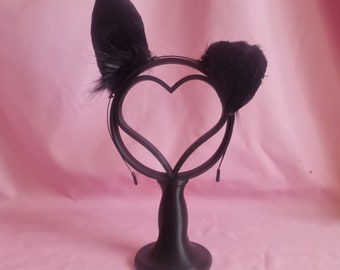 Fluffy Black Puppy Ears