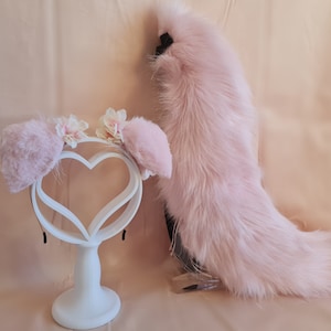 Pink Puppy Tail and Ears