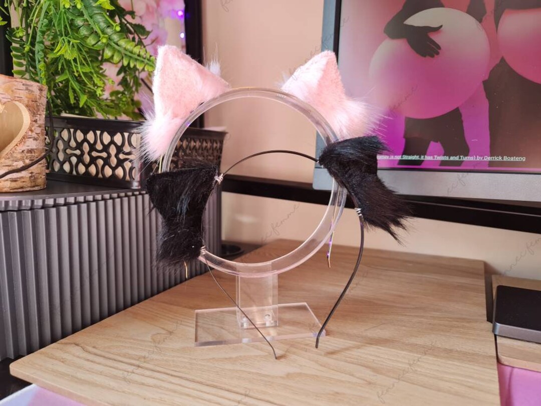 Micro Black Kitten Ears Etsy UK