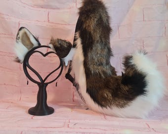 Brown Puppy Tail and Ears Set