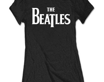 All Sizes Band Name Beatles Women's T-Shirt Black #1