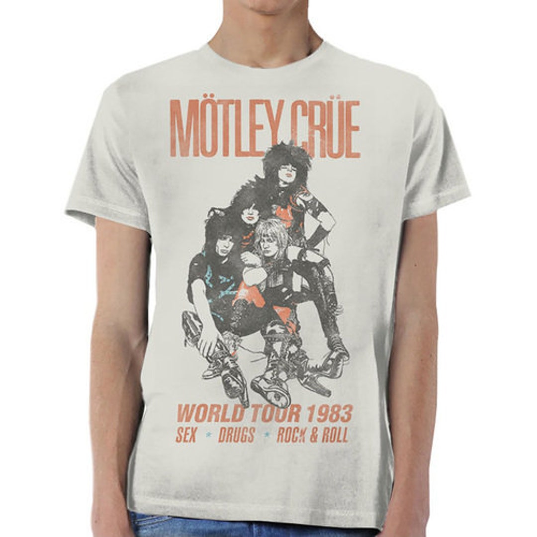 Motley Crue Unisex World Tour Tshirt Etsy