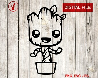 Download Baby Groot Svg Etsy