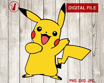Download Pikachu Svg Etsy